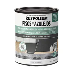 RUST OLEUM - Pintura Pisos y Azulejos Gris Oscuro 946ml