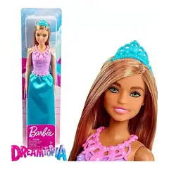 MATTEL - MUÑECA BARBIE DREAMTOPIA Princesa Vestido Violeta y Azul