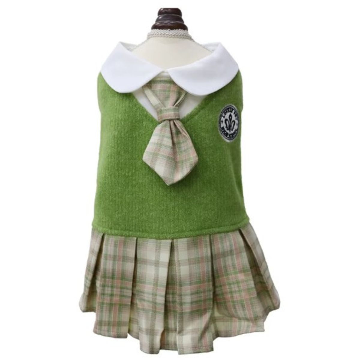 SUKEA - Vestido De Verano Ropa Para Mascotas Falda Con Vuelos Verde L