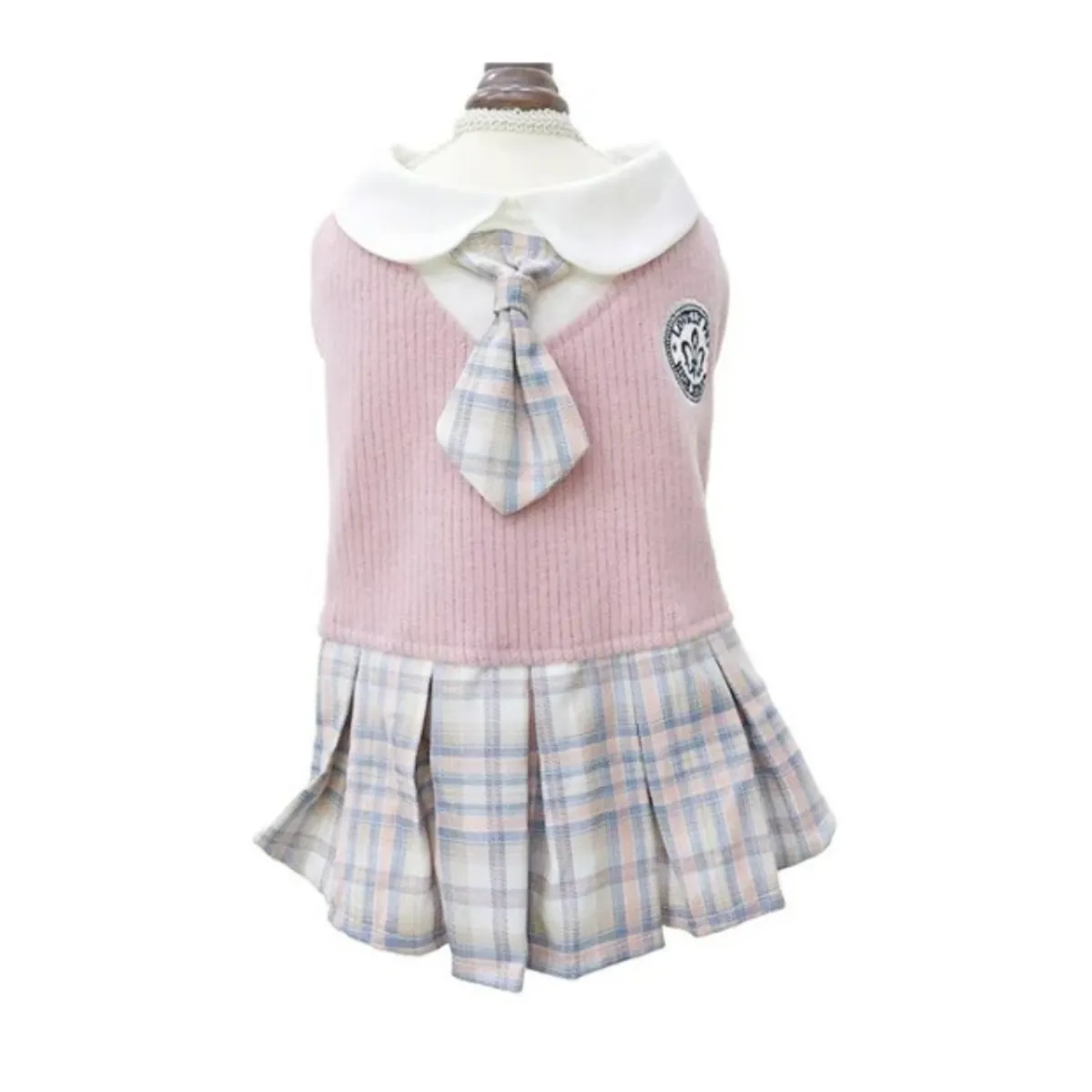 SUKEA - Vestido De Verano Ropa Para Mascotas Falda Con Vuelos Rosa L
