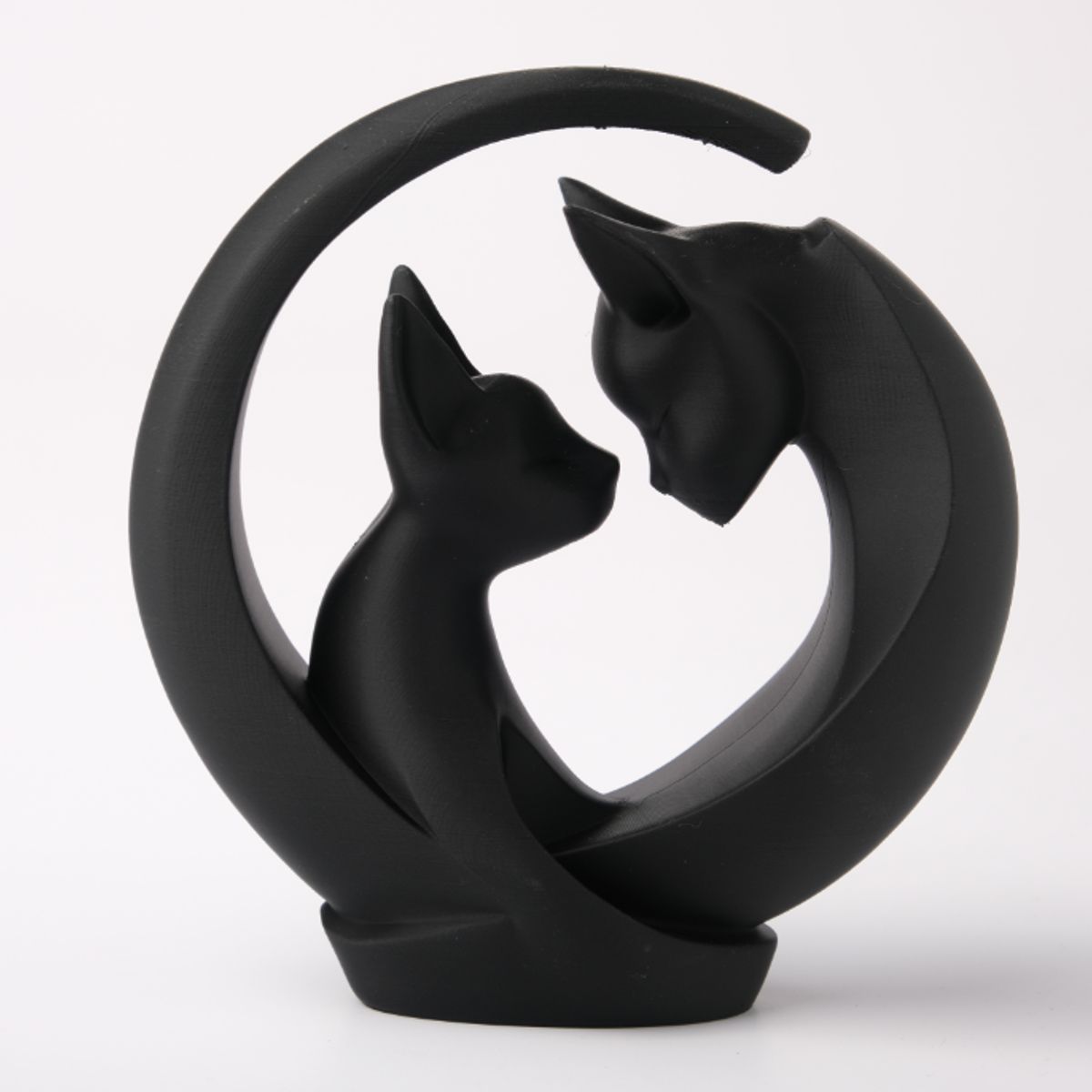 GENERICO - Figura Decoración- Escultura Abrazo Felino Creciente