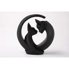GENERICO - Figura Decoración- Escultura Abrazo Felino Creciente