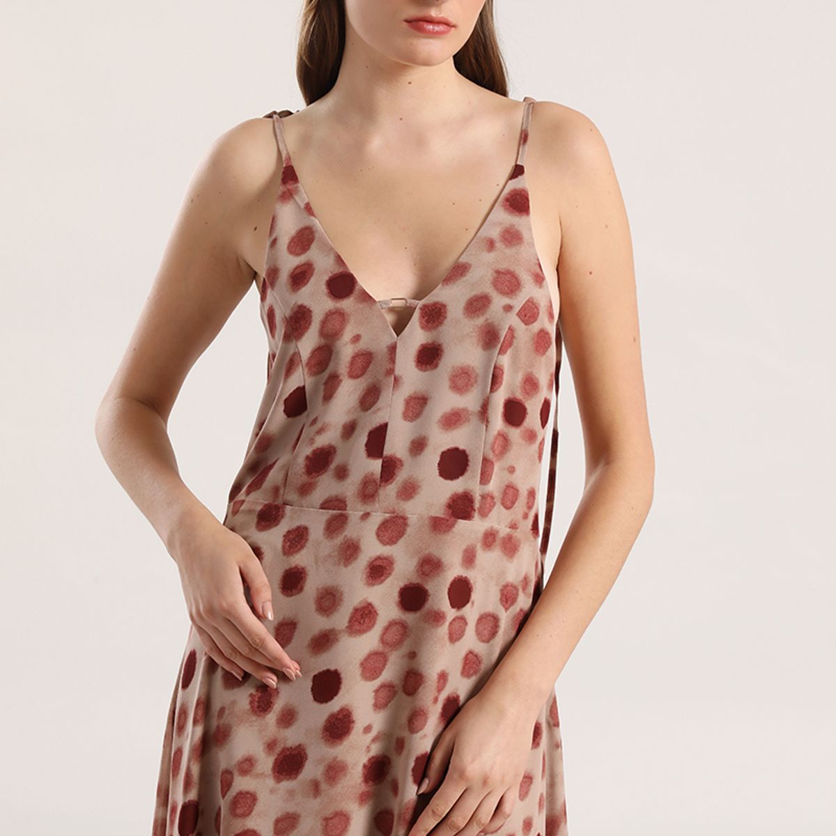 LIOLA - Vestido maxi estampado mujer Liola rosa