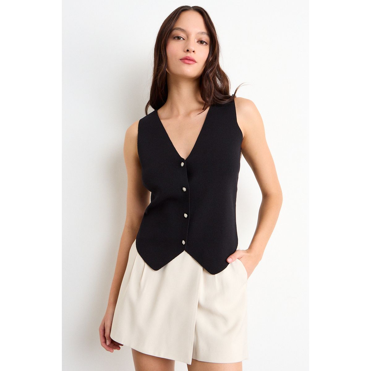 IO - Gillette Liso Mujer Negro Io