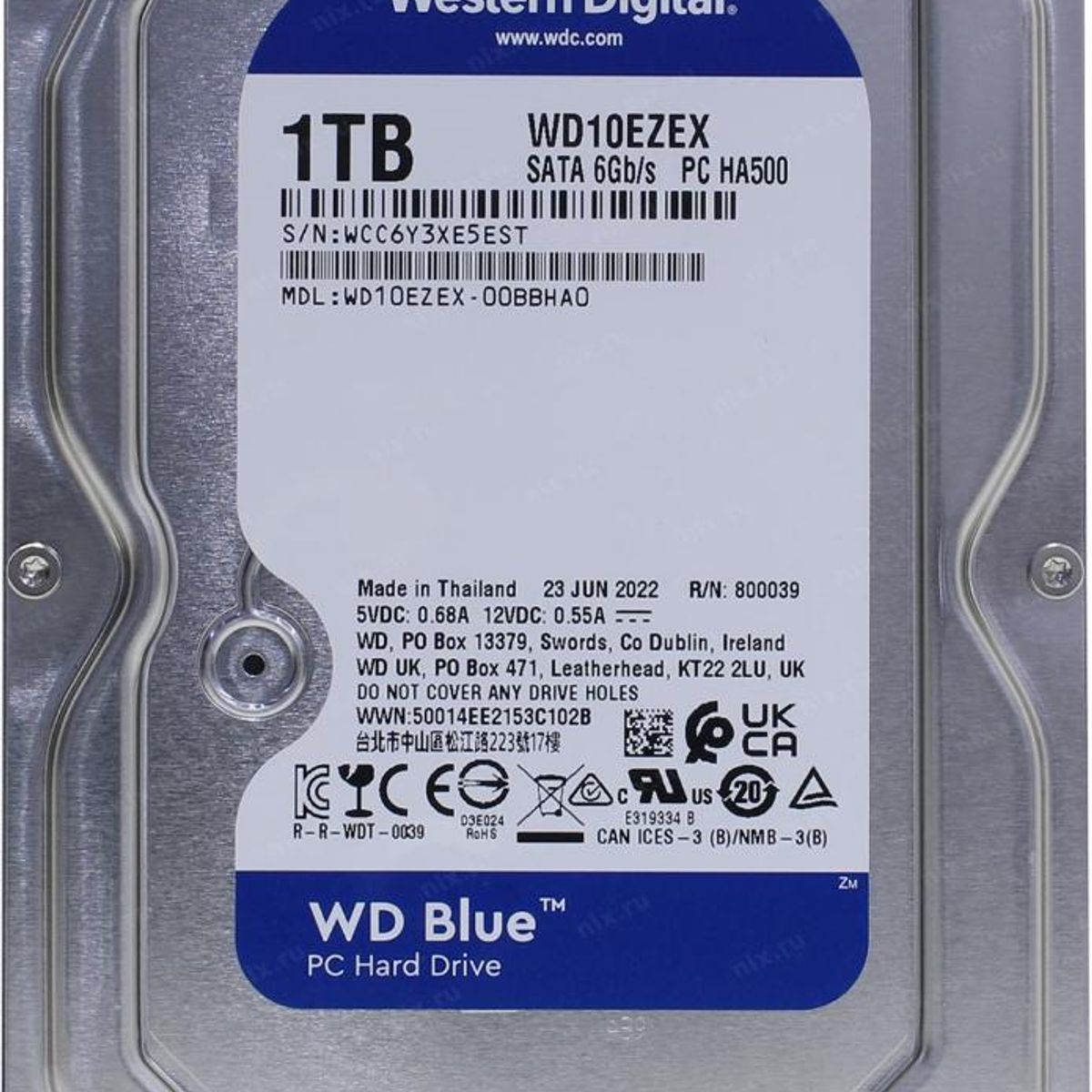 WESTERN DIGITAL - Disco duro interno Caviar Blue 1TB WD10EZEX  Reacondicionado