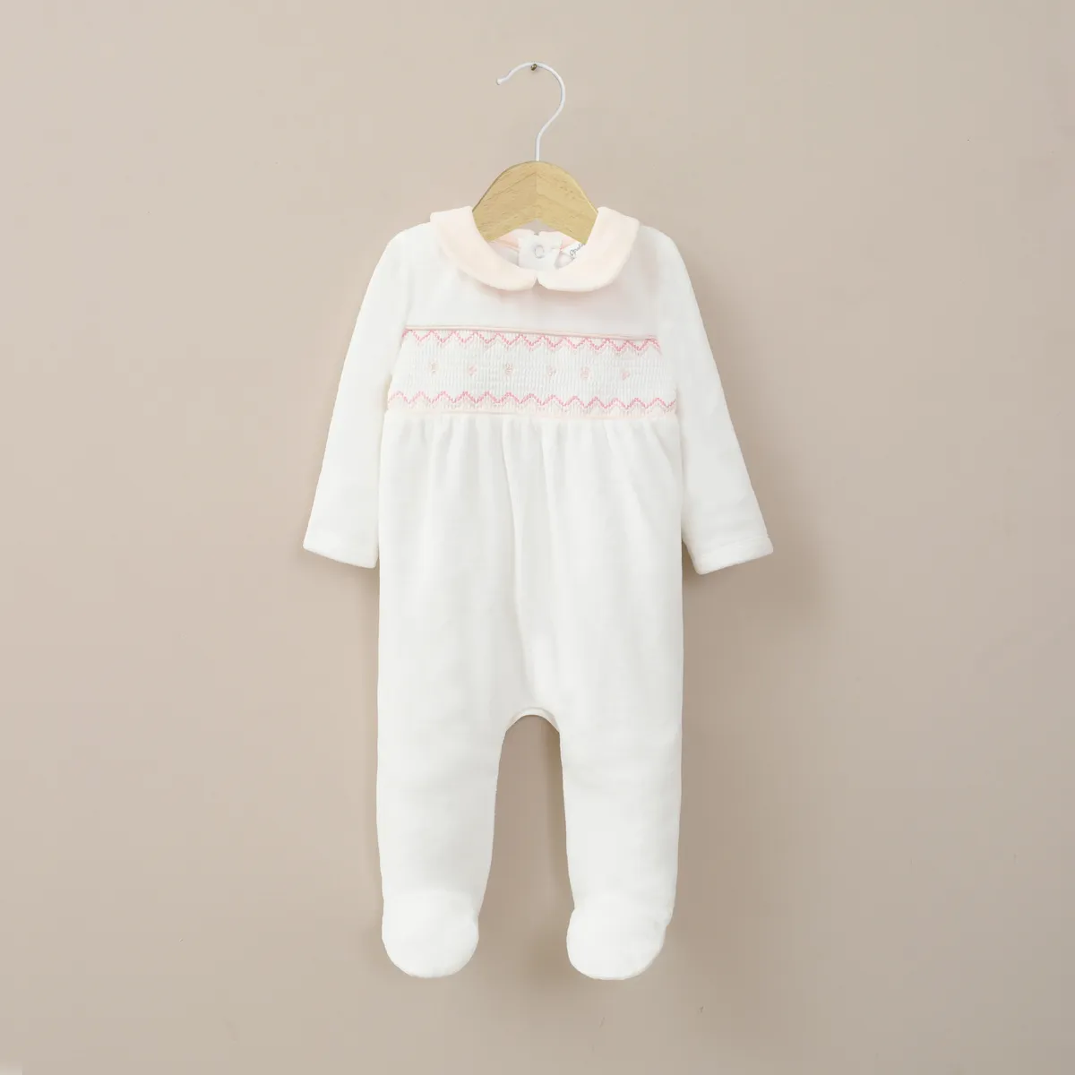 OPALINE - Oso Plush Bebe Niña Blanco