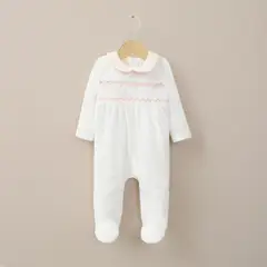OPALINE - Oso Plush Bebe Niña Blanco