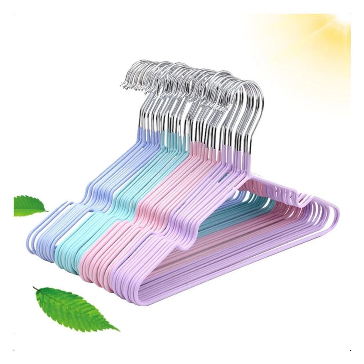 HOMEBRANDT - 100 Colgadores Para De Ropa Grandes Antideslizantes Ganchos