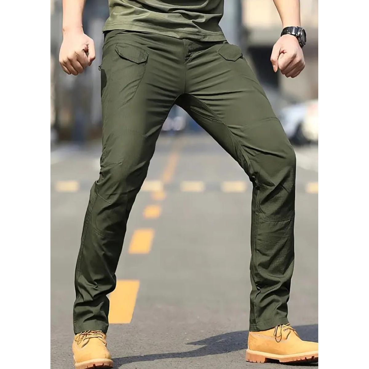 BLUE MOUNTAIN - PANTALON TACTICO CARGO MULTIPLES BOLSILLOS  OUTDOOR