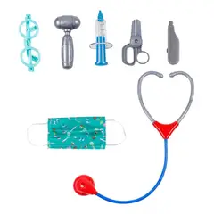 GENERICO - Set disfraz de doctor con accecorios 3 a 6 años niños