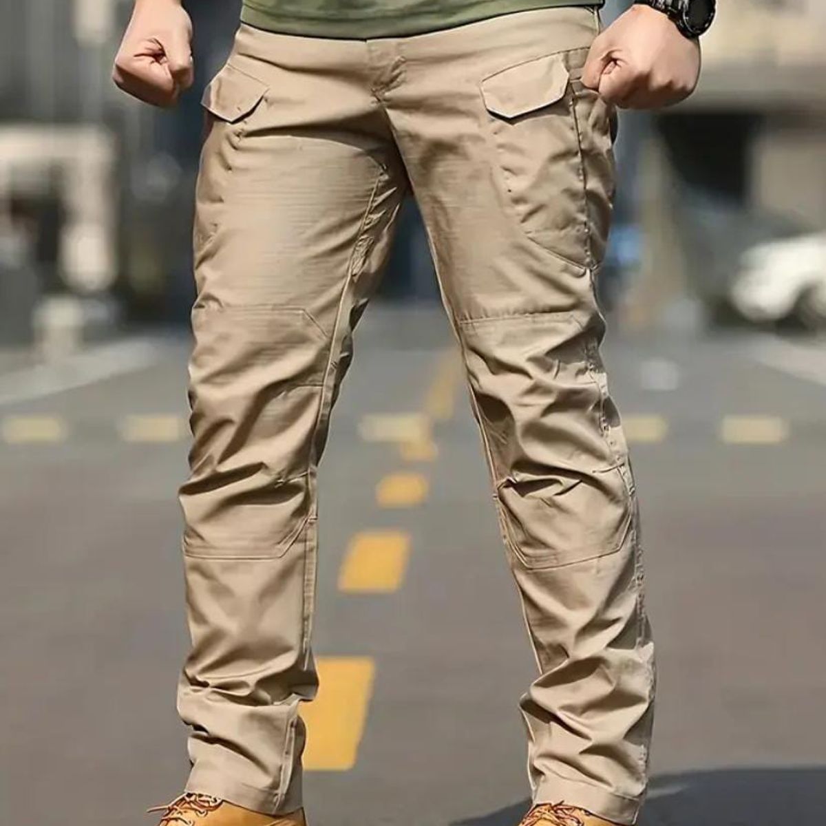 BLUE MOUNTAIN - PANTALON TACTICO CARGO MULTIPLES BOLSILLOS  OUTDOOR