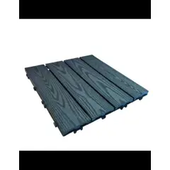 GENERICO - Piso Deck Black 2D 30x30 a 22mm Caja 11Unid