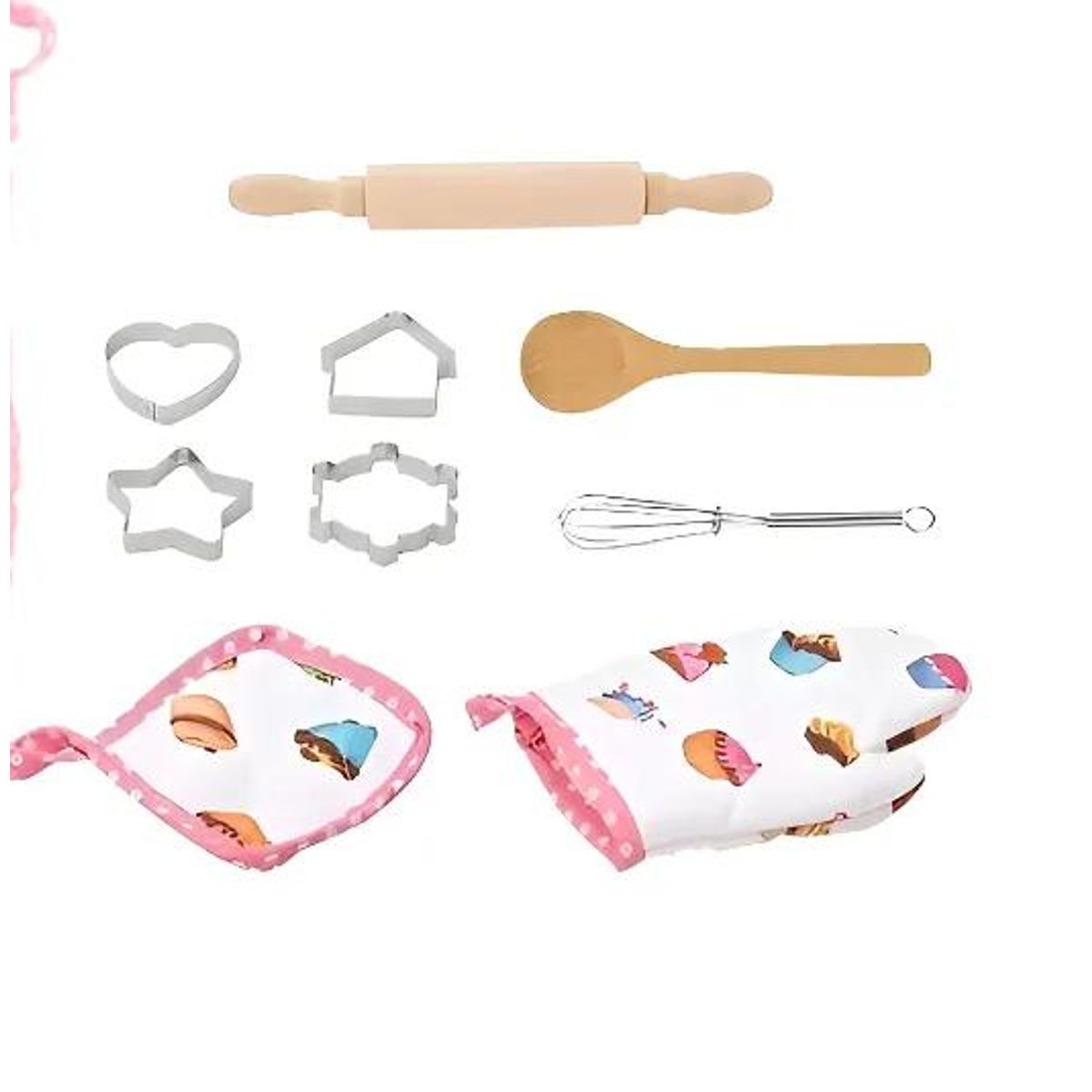 GENERICO - Set disfraz juego chef de cocina para niños 11unds