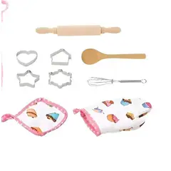 GENERICO - Set disfraz juego chef de cocina para niños 11unds