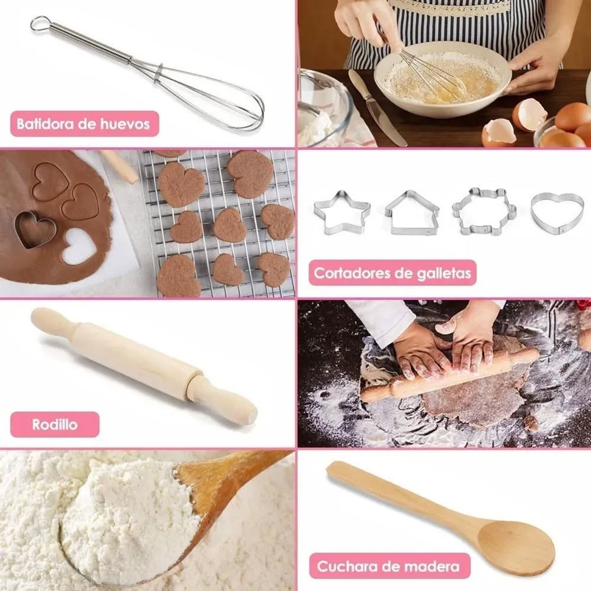 GENERICO - Set disfraz juego chef de cocina para niños 11unds