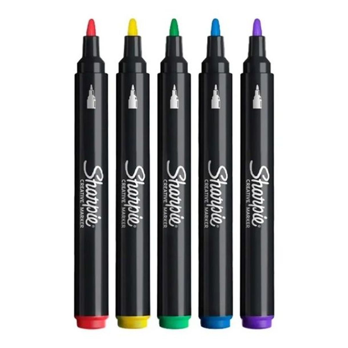 SHARPIE - Marcador Acrílico Sharpie Creative Punta Redonda X5 Colores