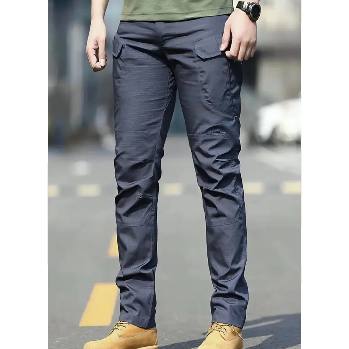 BLUE MOUNTAIN - PANTALON TACTICO CARGO MULTIPLES BOLSILLOS  OUTDOOR