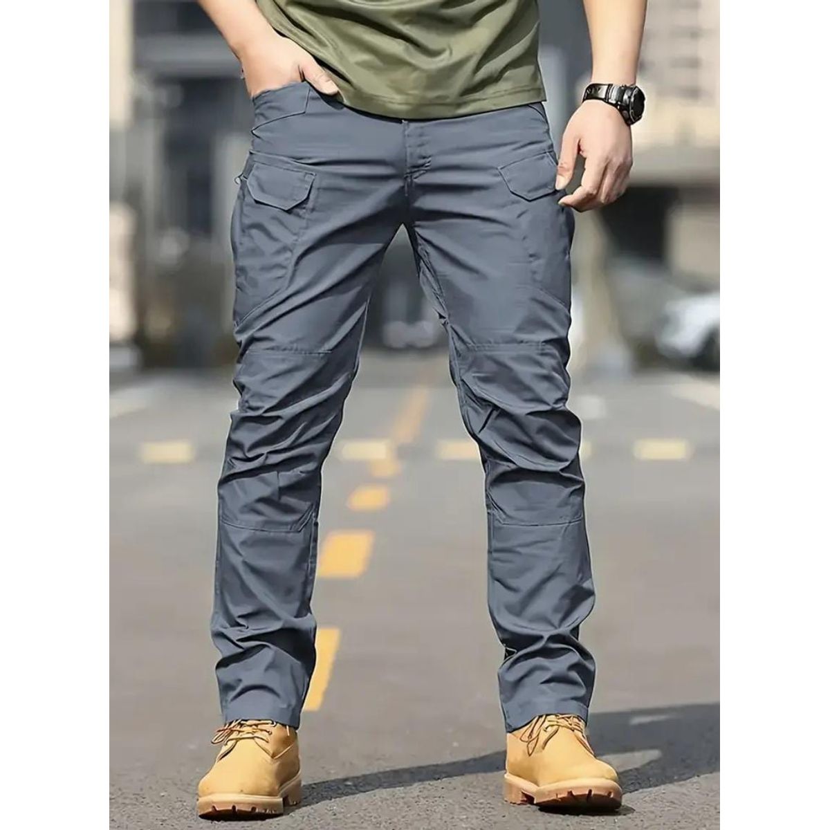 BLUE MOUNTAIN - PANTALON TACTICO CARGO MULTIPLES BOLSILLOS  OUTDOOR