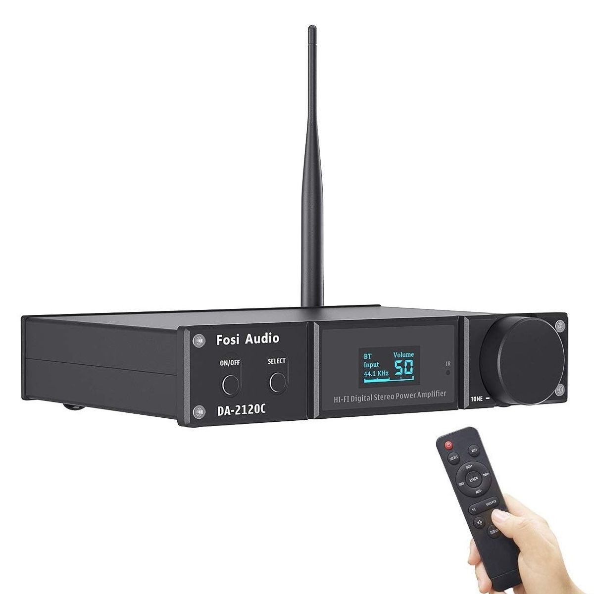 MCI - Amplificador de Audio DAC 2.1CH Bluetooth Fosi Audio DA2120C