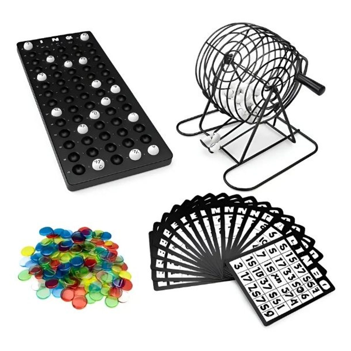 GENERICO - Bingo Juego de Mesa Lota Completo Tombola Juego Bingo Completo