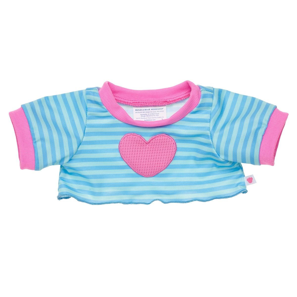 BUILD A BEAR - Polera Lineas Corazon Build-A-Bear