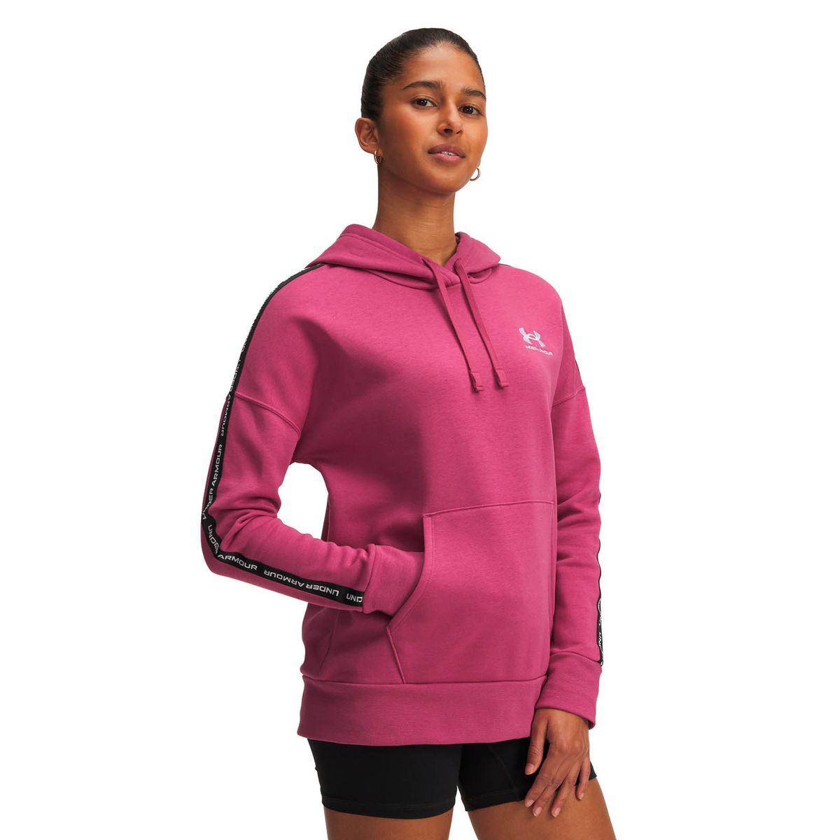 UNDER ARMOUR - Poleron Lifestyle Mujer ICON FLEECE TAPD HDY Rojo UNDER ARMOUR