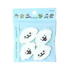 FLALIA - Esponjas Maquillaje Maltese Die-Cut 4 Pack Suaves y Precisas