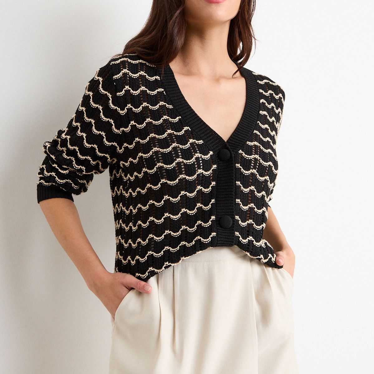 IO - Chaleco Fantasia Mujer Negro Io