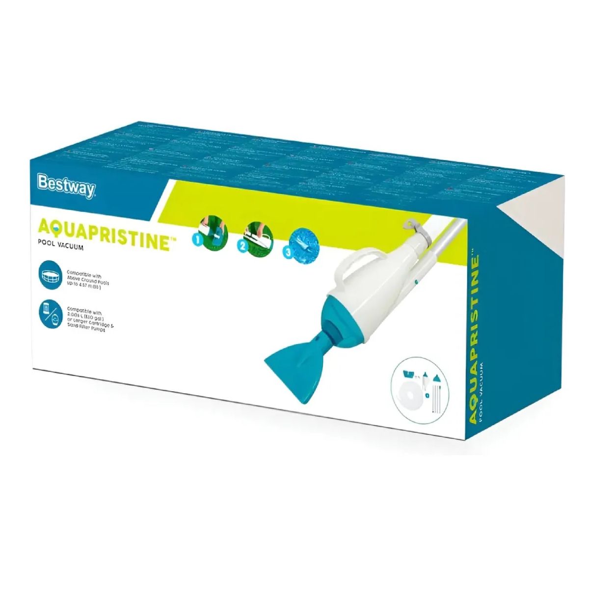 BESTWAY - Aspiradora Para Piscinas Bestway Aquapristine Limpia Fondo