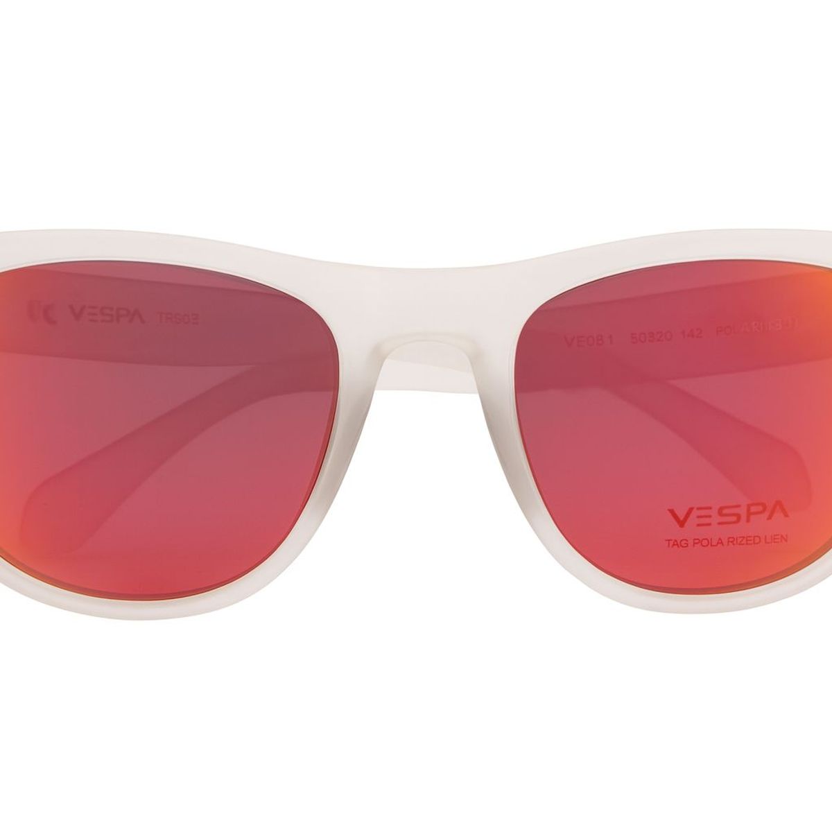 GENERICO - Gafas Vespa Espejadas Rojo Rubi