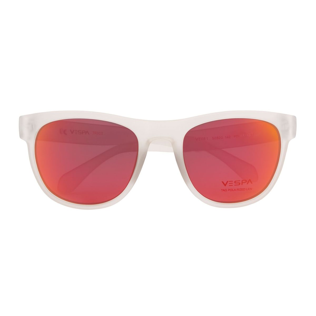 GENERICO - Gafas Vespa Espejadas Rojo Rubi