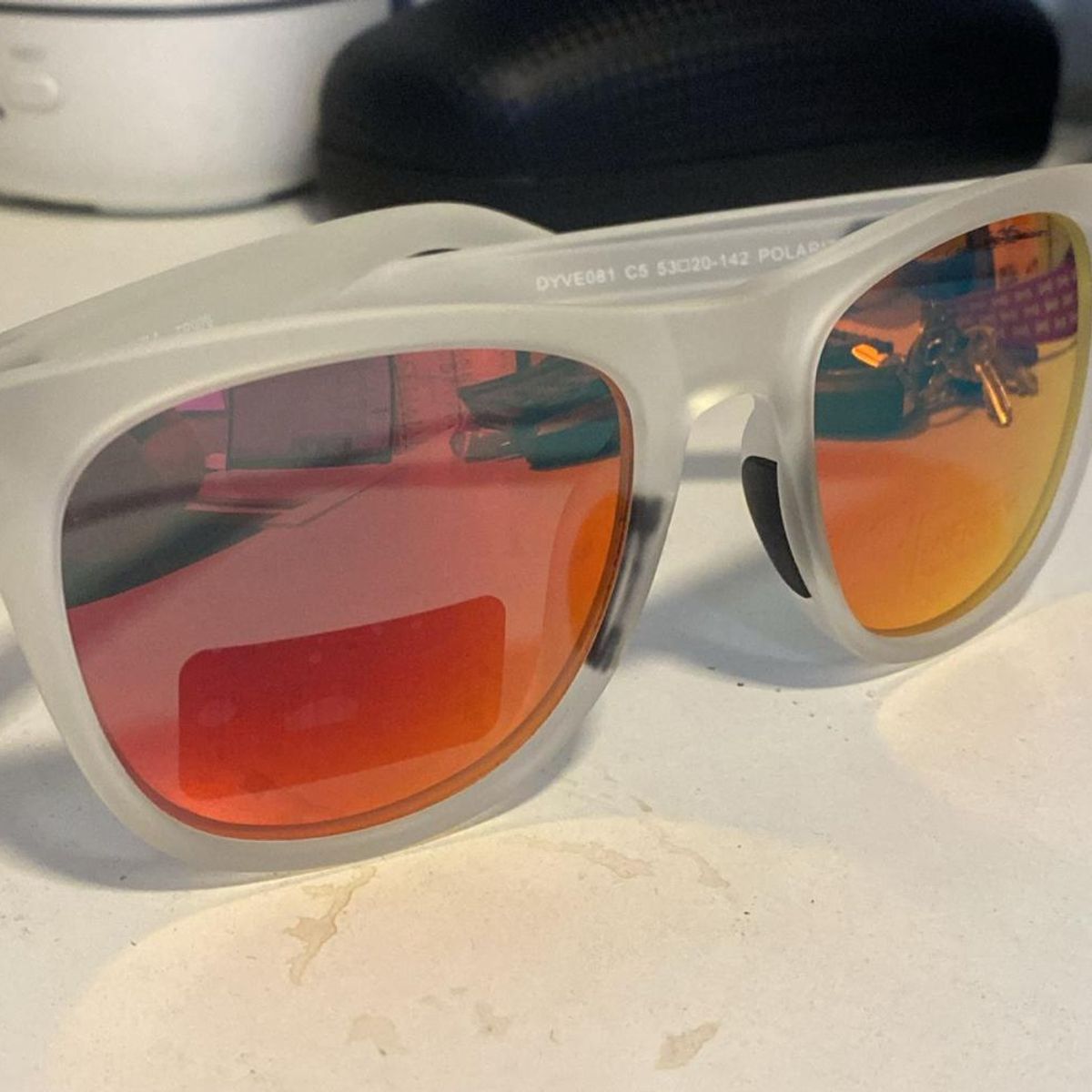 GENERICO - Gafas Vespa Espejadas Rojo Rubi