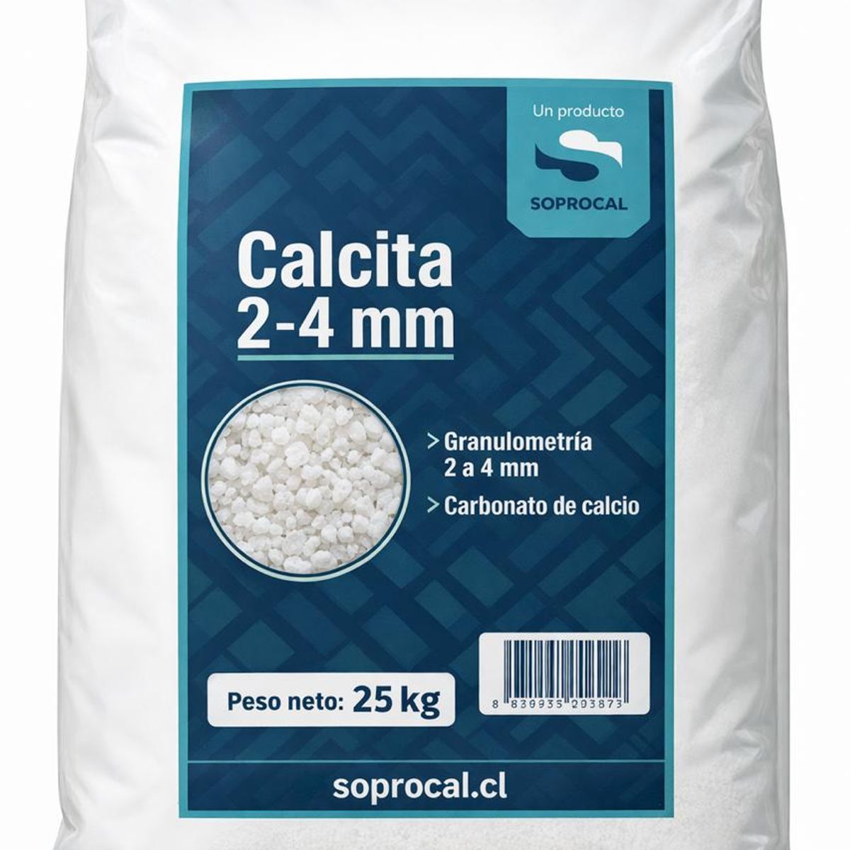 SOPROCAL - DESPACHO A TODO EL PAIS - Calcita 2-4 mm x 25 kg