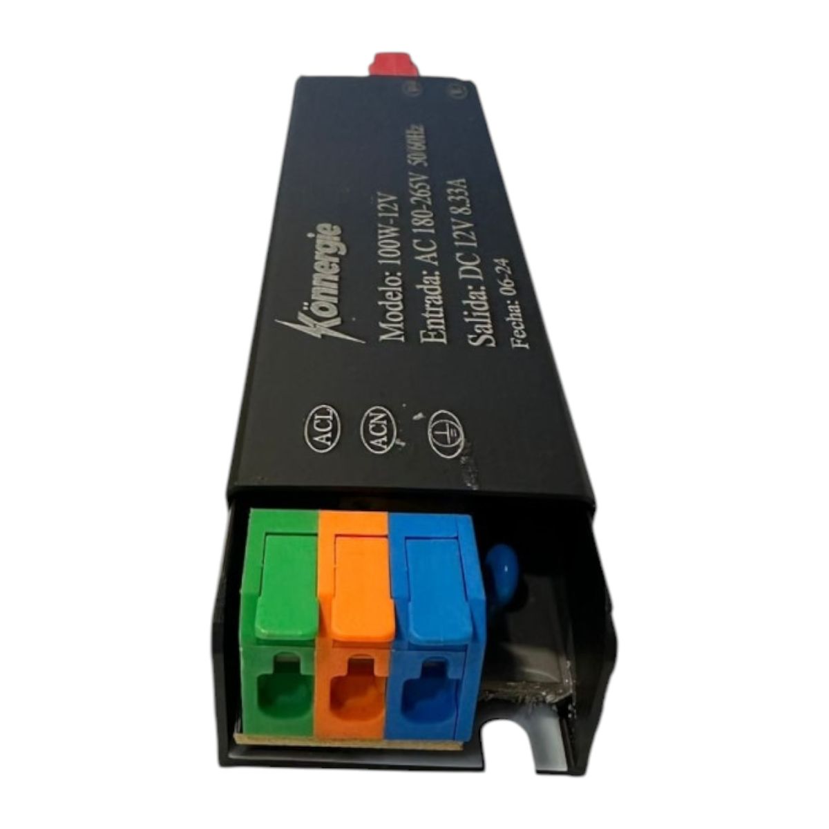 2 Fuentes de Poder 12V 8.33A 100W IP20 Conexión Rápida, marca GENERICO - Foto 2