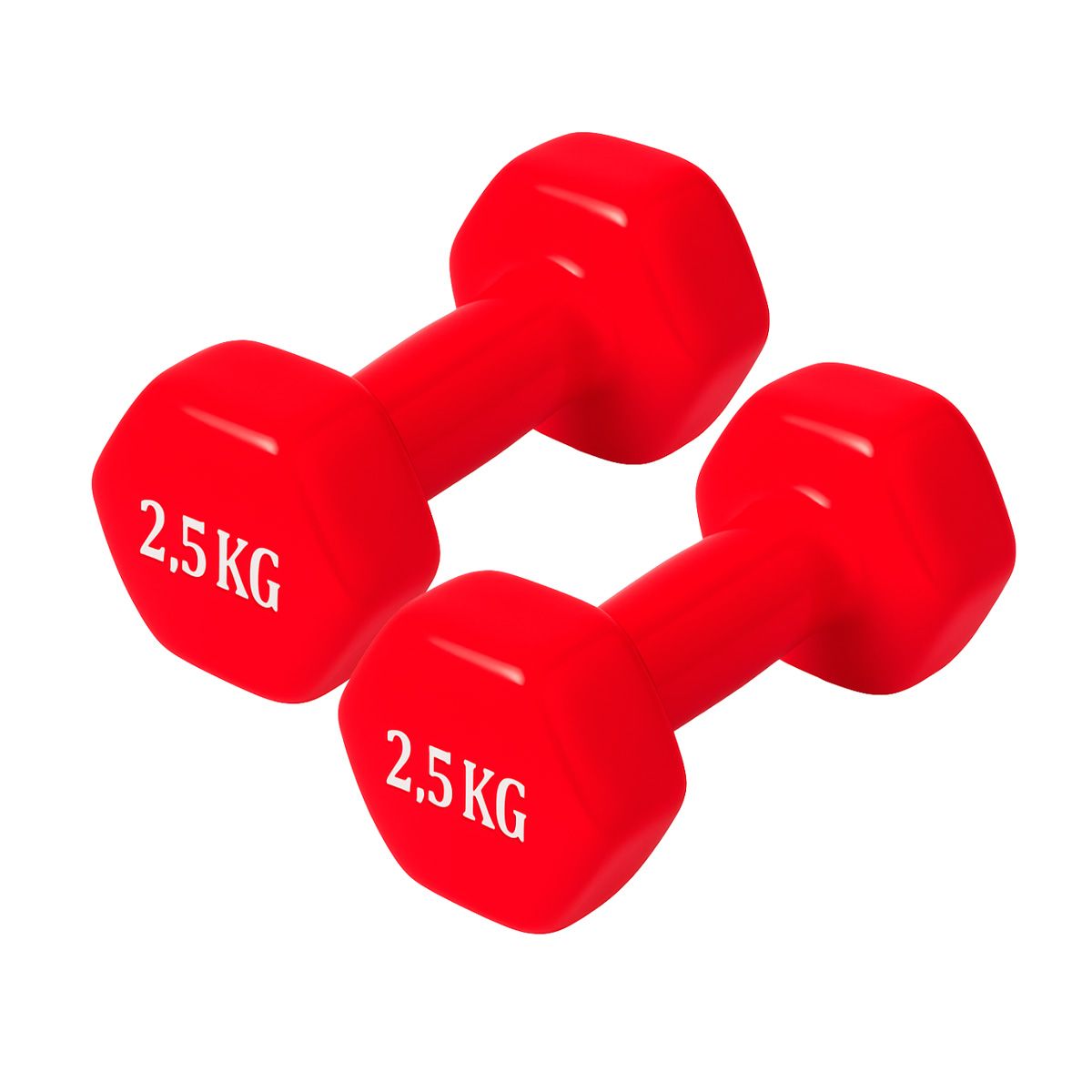 SDFIT - Mancuernas Hexagonal De Vinilo 25kg Cu total 5kg El Par