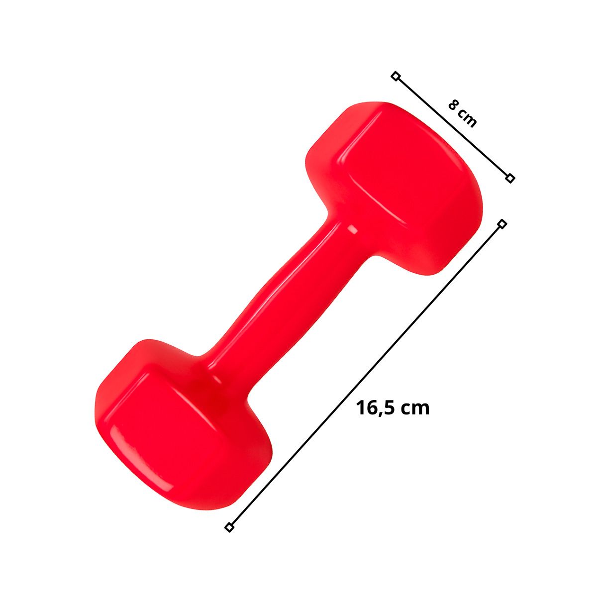 SDFIT - Mancuernas Hexagonal De Vinilo 25kg Cu total 5kg El Par