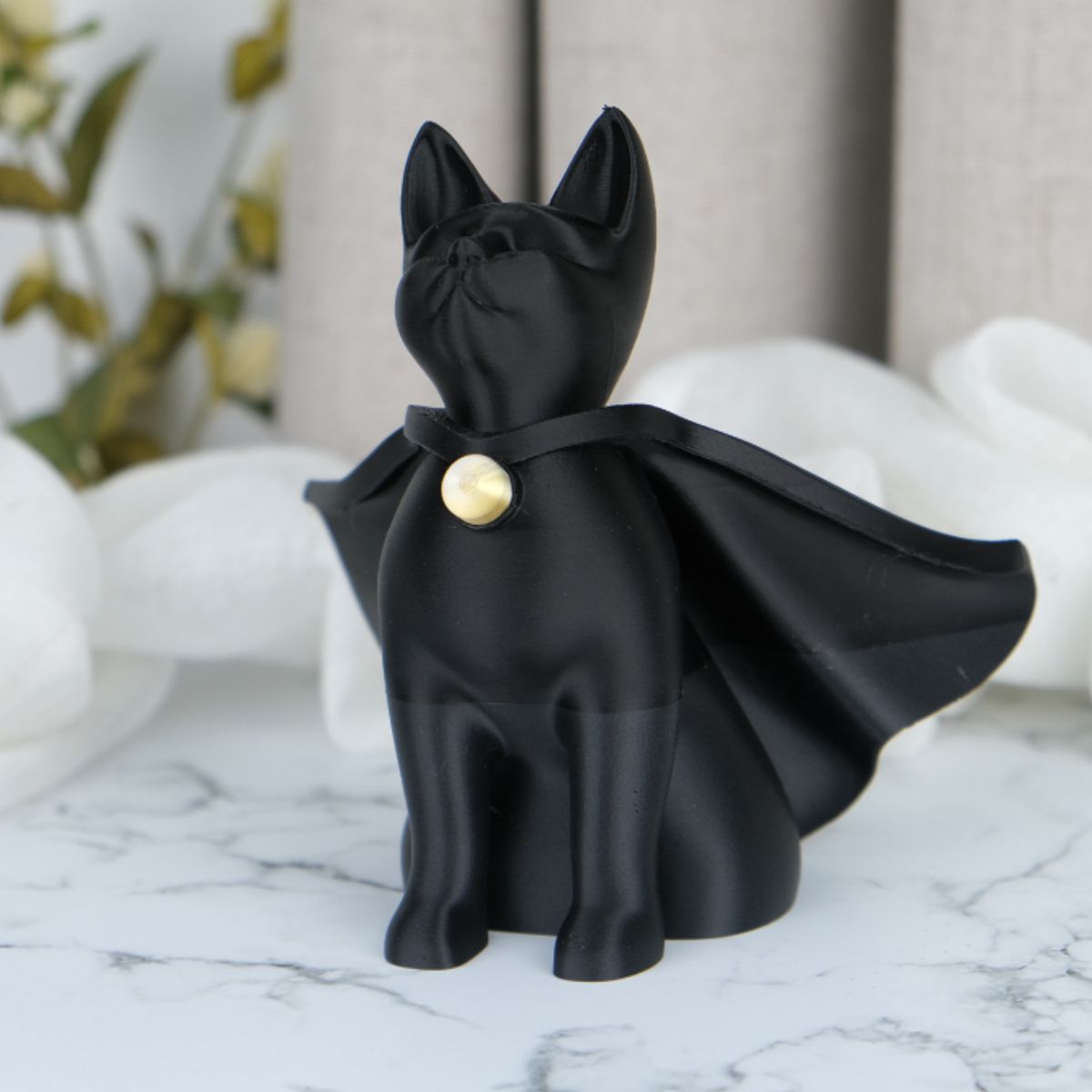 GENERICO - Figura Decoración- Escultura Gato Superhéroe
