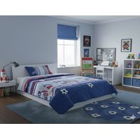 CUBRECAMA DE NIÑO QUILT DE VERANO DELGADO DISEÑO BALONES 1.5 PLAZA