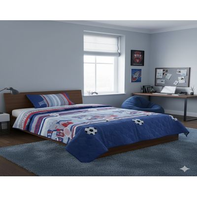 Imagen 2 del producto CUBRECAMA DE NIÑO QUILT DE VERANO DELGADO DISEÑO BALONES 1.5 PLAZA