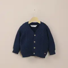 OPALINE - Chaleco Bebe Niño Azul Marino