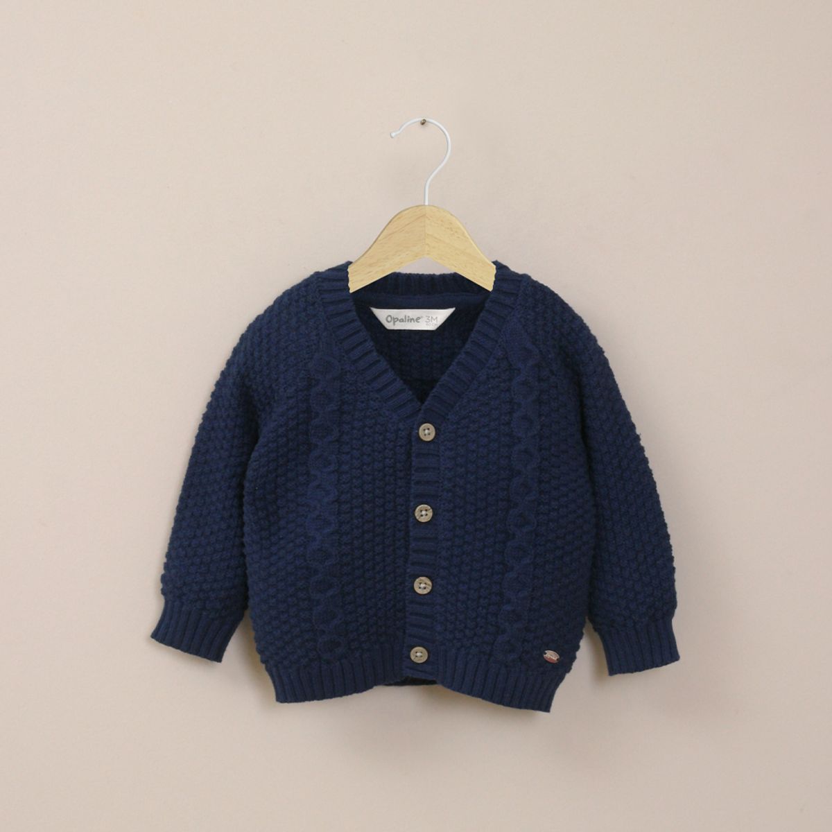 OPALINE - Chaleco Bebe Niño Azul Marino