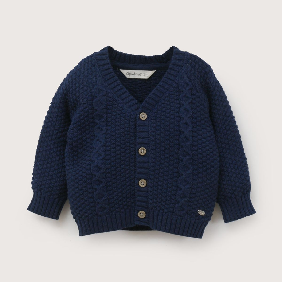 OPALINE - Chaleco Bebe Niño Azul Marino