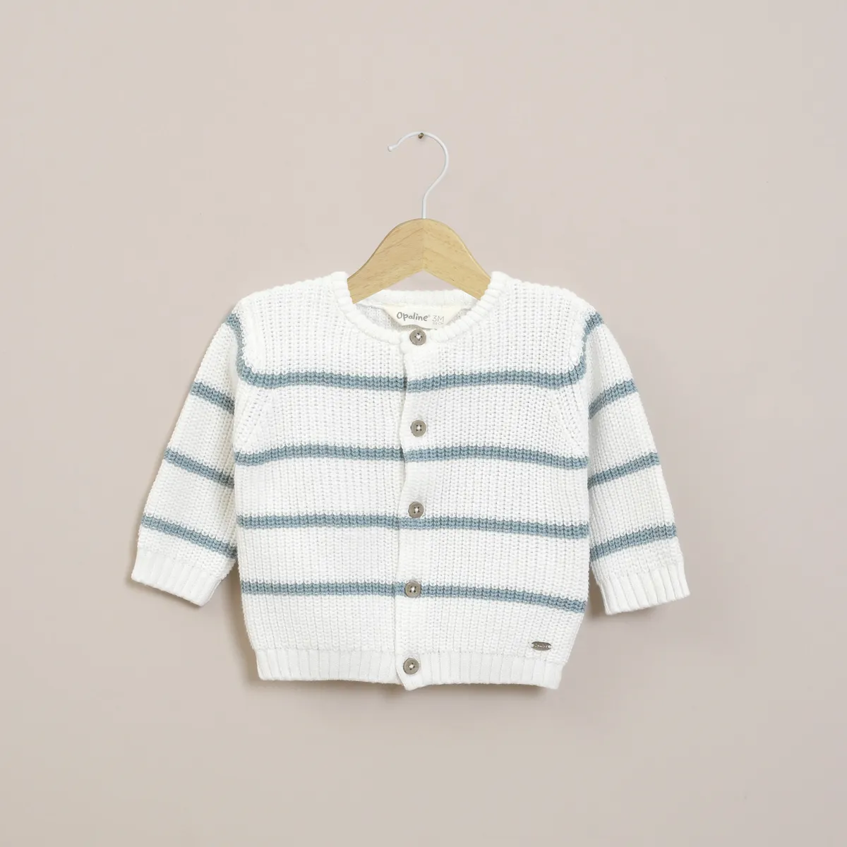 OPALINE - Chaleco Bebe Niño Blanco