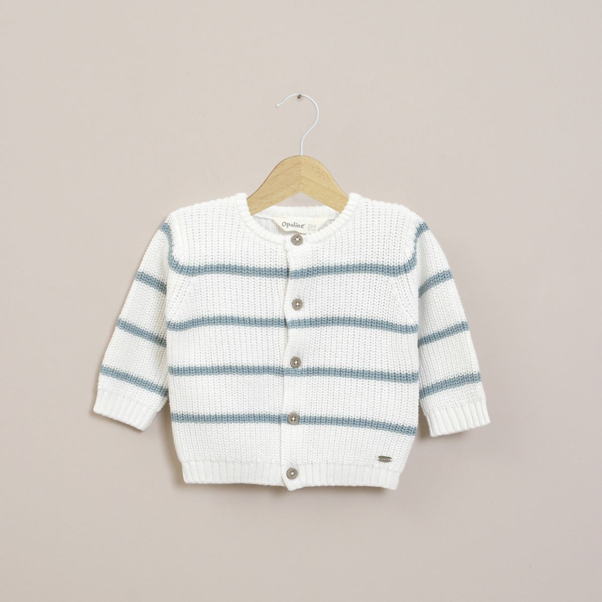 OPALINE - Chaleco Bebe Niño Blanco