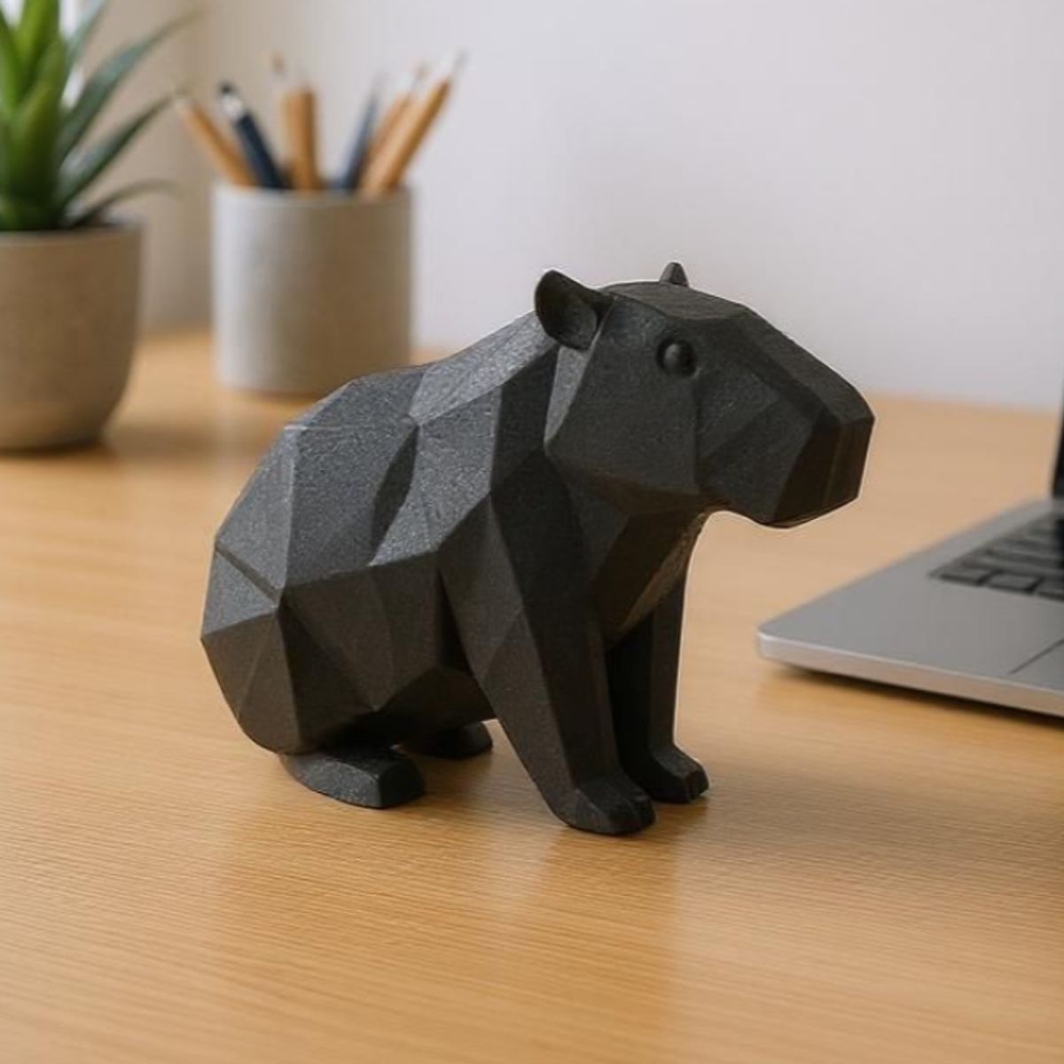 GENERICO - Figura Decoración- Escultura Capibara Geométrico
