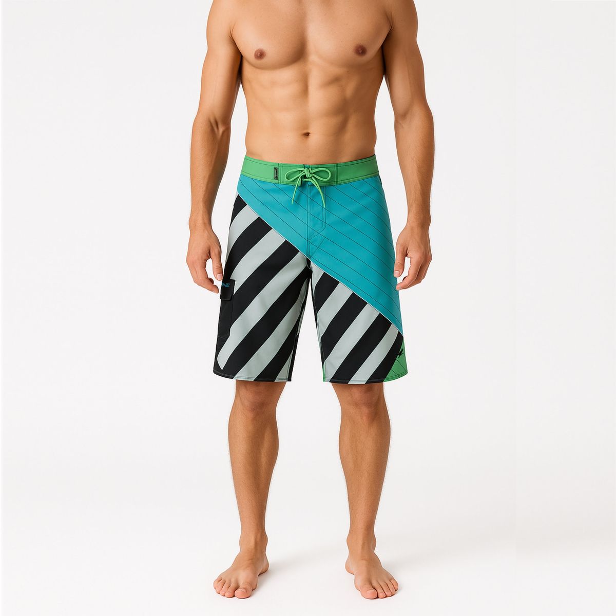 FALCONE - Traje De Baño Estampado Diagonal