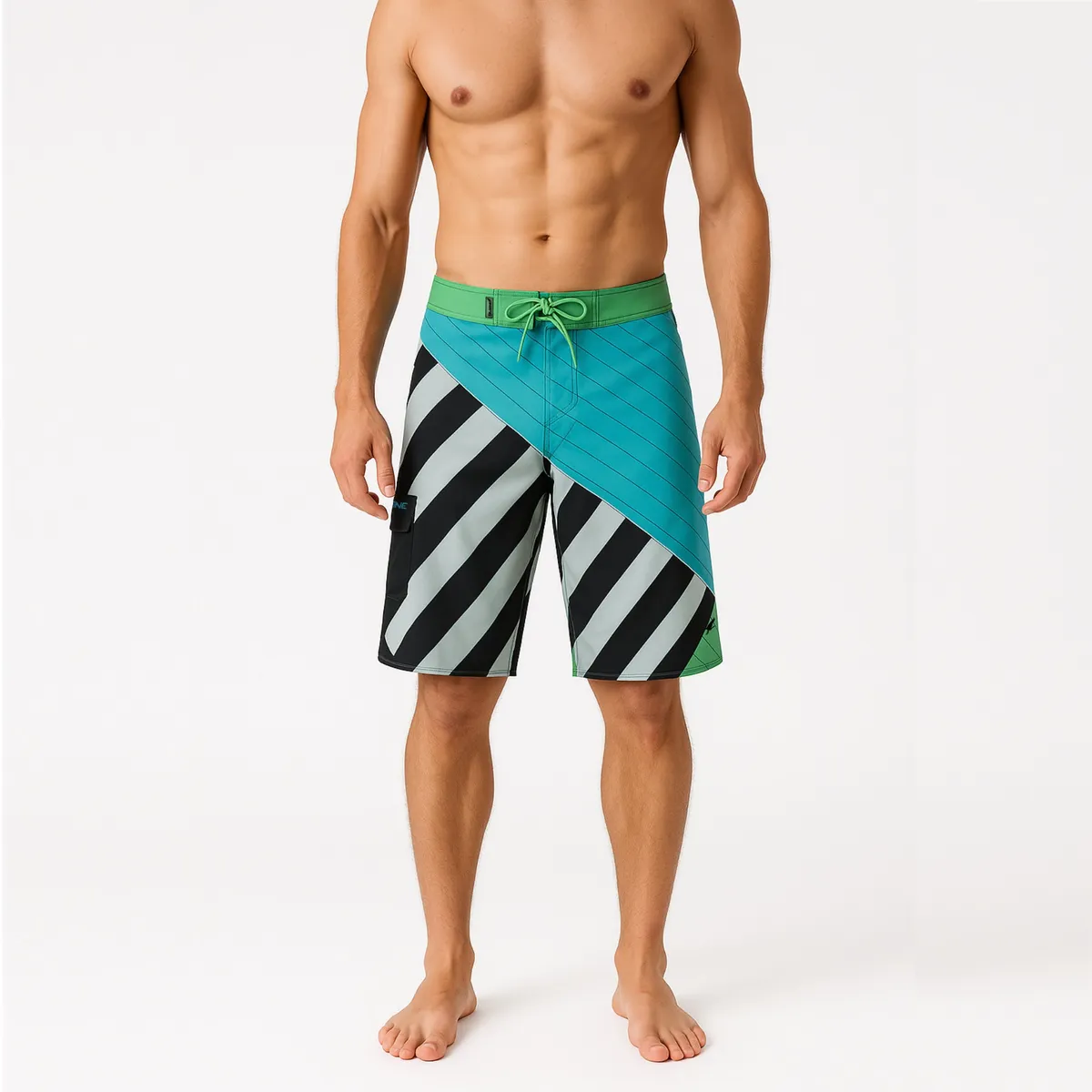 FALCONE - Traje De Baño Estampado Diagonal