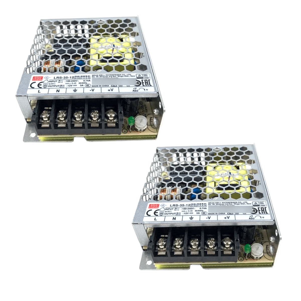 GENERICO - 2 Fuentes de Poder Mean Well 12V 3A 35W