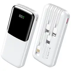 TECNOLAB - Bateria Externa Power Bank Carga Rapida 10000ma TL780 Blanco