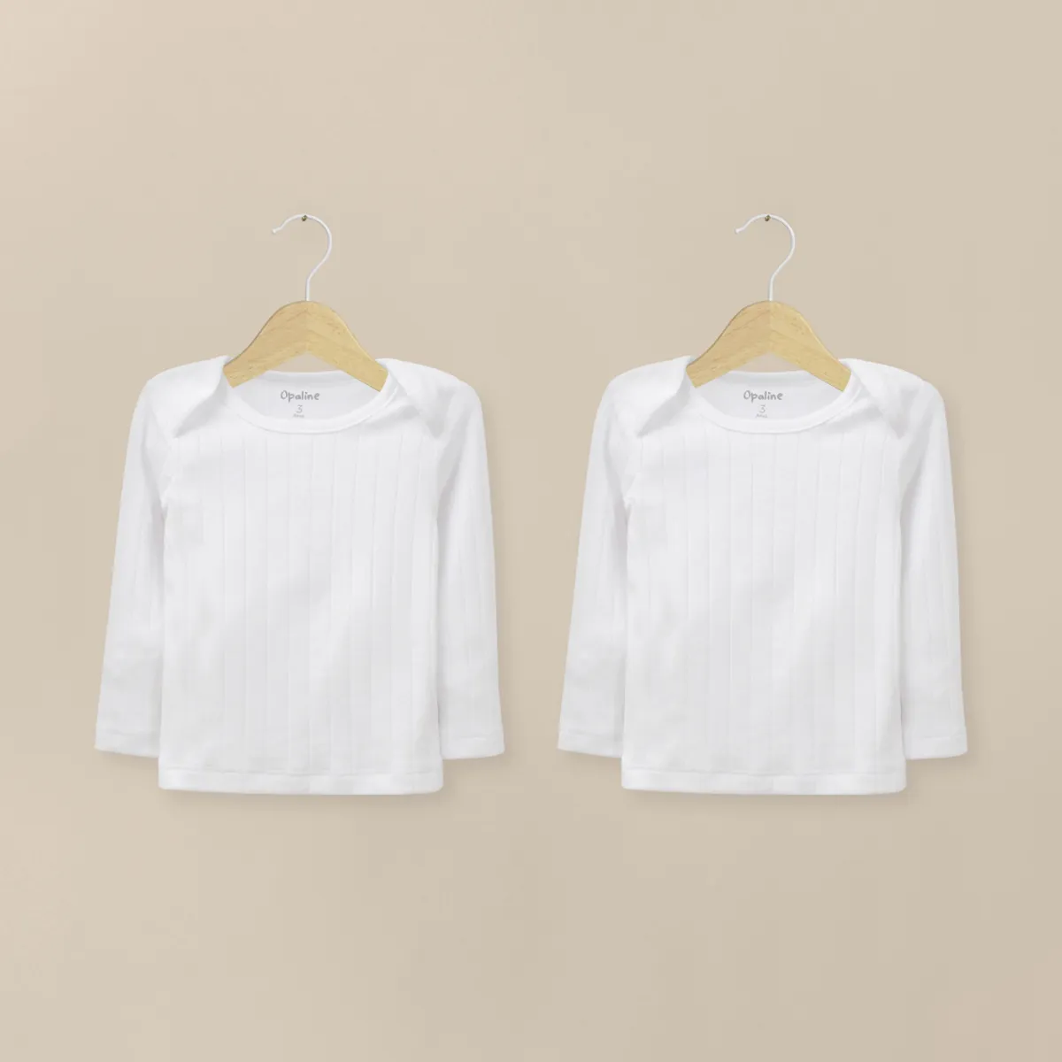 OPALINE - Camiseta Ajuar Acanalada Blanca Unisex
